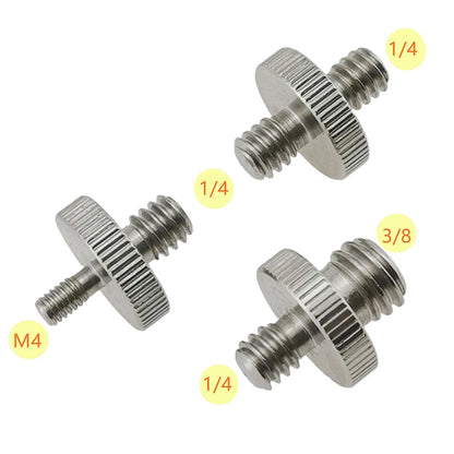 1/4" 3/8" Male Female Thread Screw, Tripod Plate Screw Mount For Camera Flash Tripod Mic, Metal Camera Accessories Mount Adapter