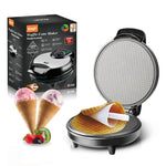 1200W Electric Crispy Egg Roll Maker Waffle Ice Cream Cone Machine Household Breakfast Egg Roll Sandwich Iron Crepe Baking Pan
