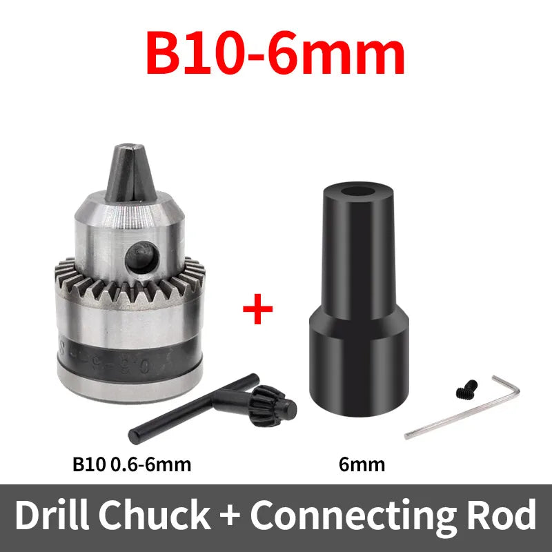 1PCS JT0 B10 B12 0.6-6mm 0.3-4mm 1.5-10mm Drill Chuck Adaptor Connecting Rod Shaft Sleeve Steel Copper Coupling 4/5/6/8/10/12mm