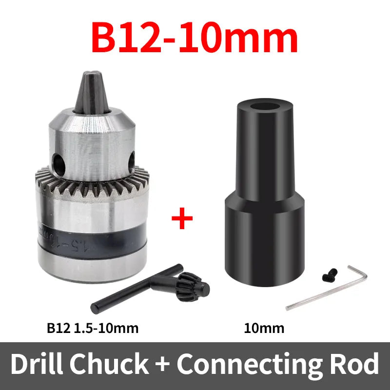 1PCS JT0 B10 B12 0.6-6mm 0.3-4mm 1.5-10mm Drill Chuck Adaptor Connecting Rod Shaft Sleeve Steel Copper Coupling 4/5/6/8/10/12mm