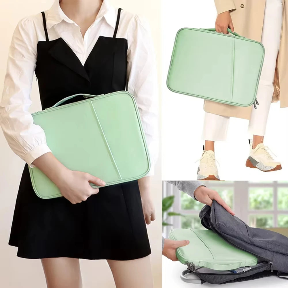 Waterproof Notebook Handle Bag Laptop Sleeve Case For Macbook Air 11 12 13 13.6 M4 M3 M2 iPad Pro 11 Tablet Bag Computer Handbag