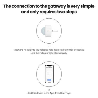 Tuya Zigbee Smart PIR Motion Sensor Infrared Detector with Lux Detection Anti-theft Alarm Sensor Wireless Security Protection