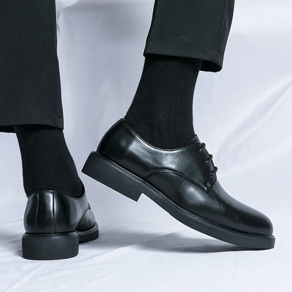 Spring Autumn Soft Sole Comfortable Casual Shoes, Men's Outdoor Hiking Travel Shoes, High End High Quality Men's Suit Dress Shoes