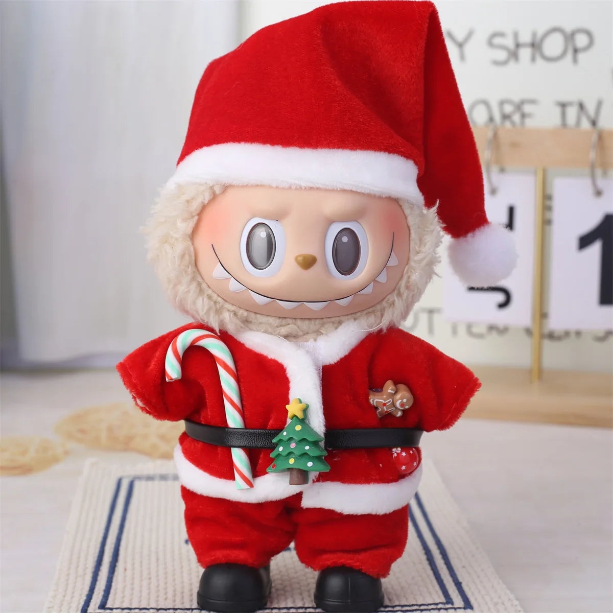 Labubu Accessories Clothes Suitable For V1 V2 V3 Labubu  Christmas Deer Set Labubu Red clothing Christmas Fashion Gift