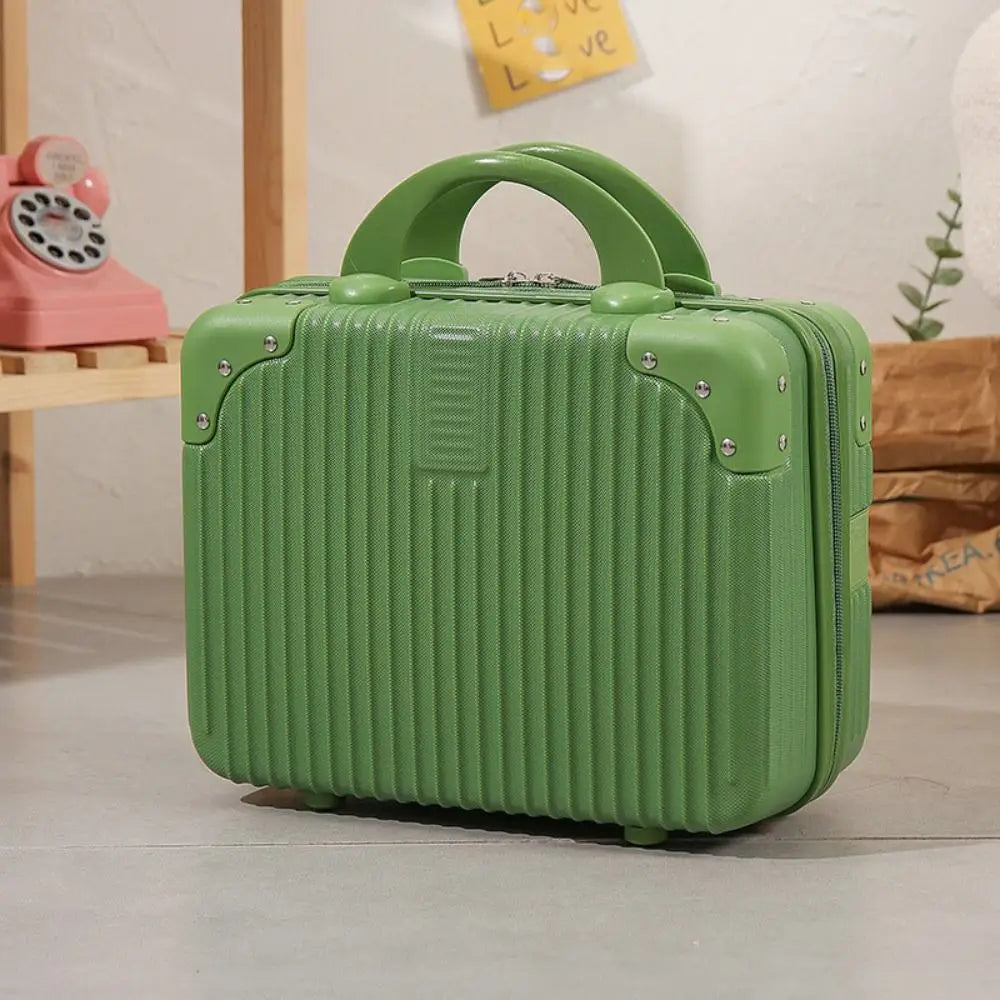14-inch Lightweight Mini Travel Suitcase Cosmetic Box Waterproof Hand Luggage Organizer Makeup Case Portable Small Boarding Case