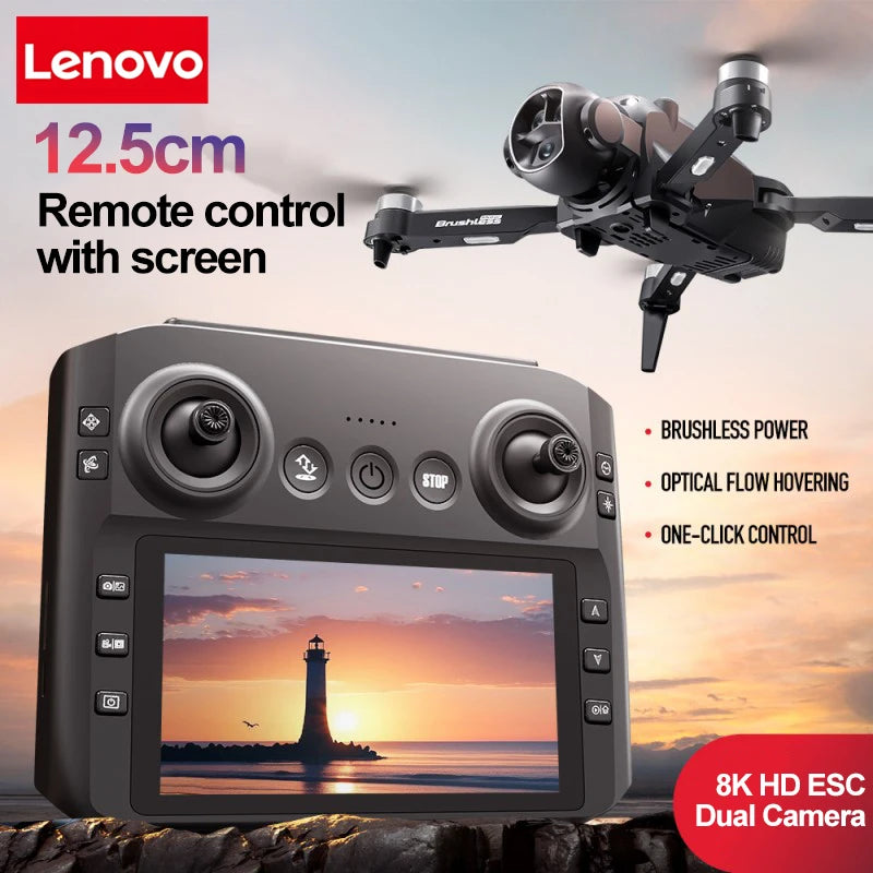 Lenovo M7 Drone 8K Aerial HD Dual Camera Intelligent Obstacle Avoidance Brushless Motor 5G WIFI GPS Screen Remote Control Drone