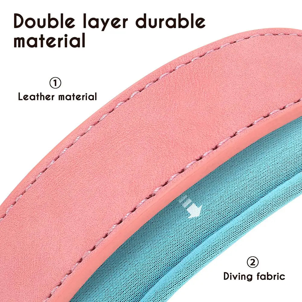 Customized Leather Dog Collar Leash Set, Soft Padded Leather Collar For Small Medium Large Dogs With Free Engraved Nameplate