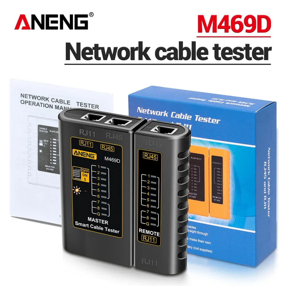 ANENG M469D network line finder RJ45RJ11 dual interface telephone line and network cable on/off detection split type line tester