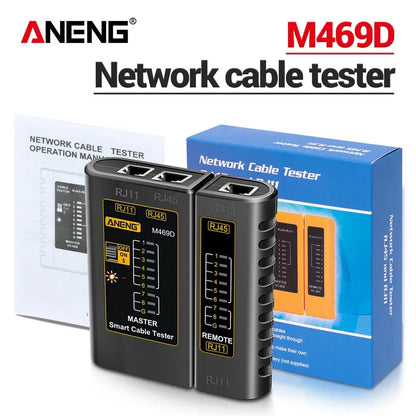 ANENG M469D network line finder RJ45RJ11 dual interface telephone line and network cable on/off detection split type line tester