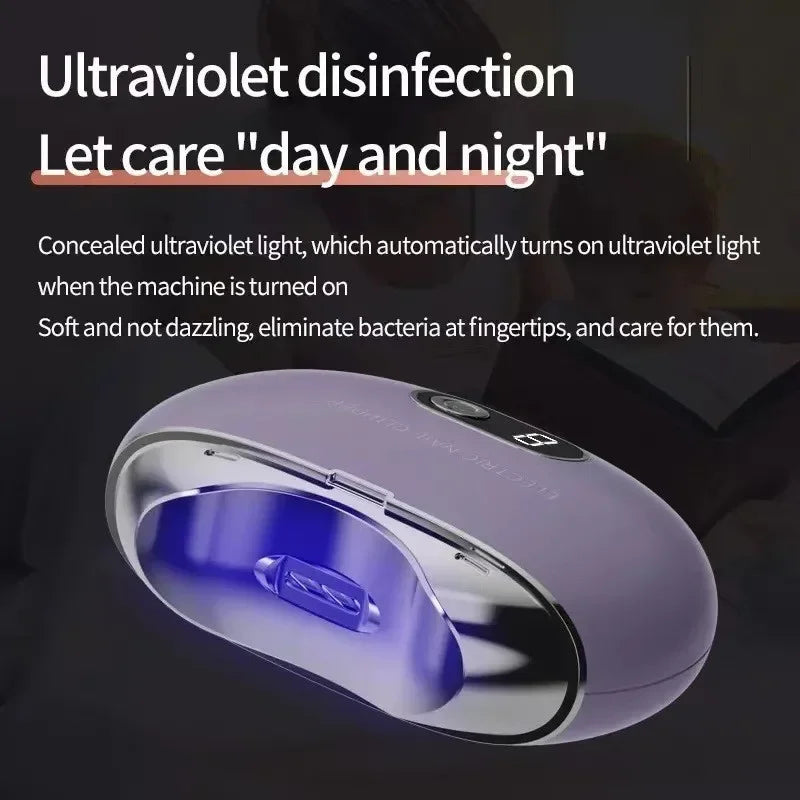 Electric Nail Clippers Rechargeable Mini Household Nail Trimming Machine for Children Adults Portable Automatic Nail Trimmer