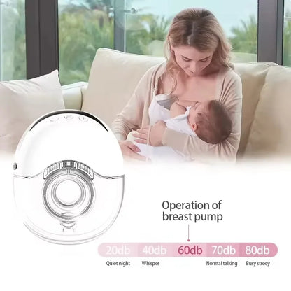 Portable Breast Pump Hands Free Wireless Wearable Electric Breast Pump BPA Free 4 Modes 12 Levels Silicone with LED Display