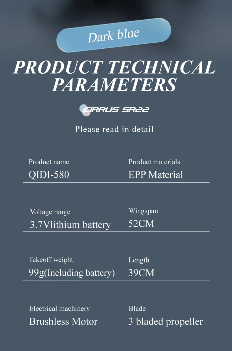 Stunt RC Glider Plane, 4CH 2.4G Remote Control, Brushless Aircraft EPP Foam Fixed Wing Airplane Model Toys for Children, QIDI580