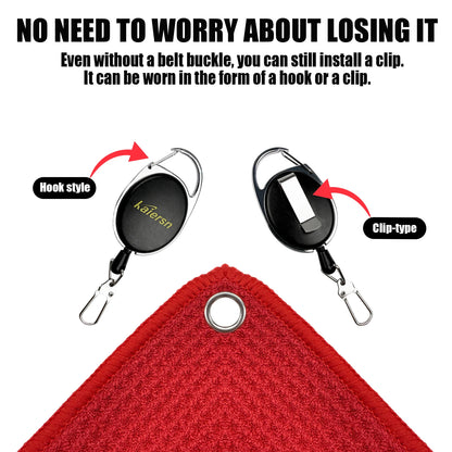 Kaiersn Park golf Towel 20*20cm Mini Microfiber Golf Cleaning Towels