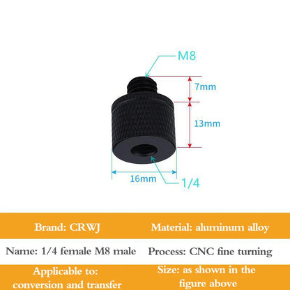 Conversion Screw Dual Nuts Tripod Mount 1/4toM4 M5 M6 M8 M10 Inch Projector Bracket Adapter Converter for DSLR Camera Tripod Acc