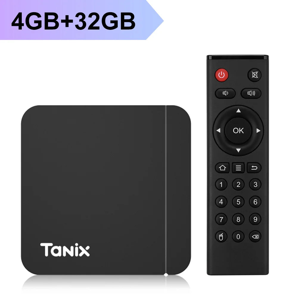 Tanix W2 Smart TV Box Android 11 Amlogic S905W2 with 2GB 16GB Support H.265 AV1 Dual Wifi HDR 10+ Media Player Set Top Box
