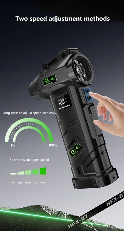 New Powerful Turbo Air Blower 380g Wind Pressure 240W High Power Turbo Fan Portable Vacuum Cleaner Brushless Motor Air Duster