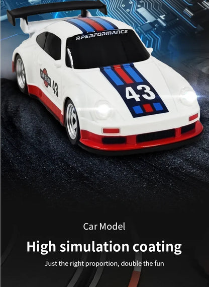 New RC Drift Car, Upgraded Gyro 1/43 Racing RTR 4WD Four-wheel Drive High Speed Radio Control Model 2.4g, Drift Race Car Mini Gift
