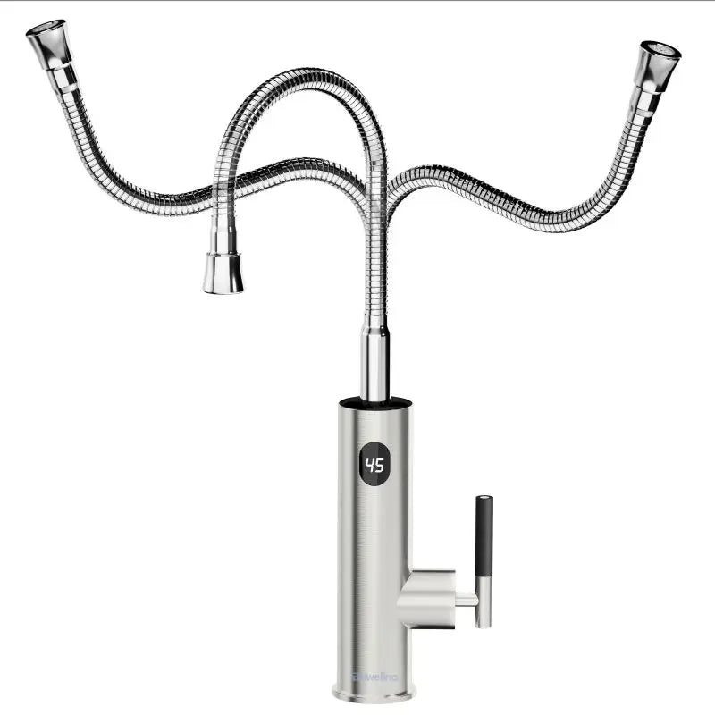Briwellna Electric Water Heater Hot Water Faucet 2-in-1 Basin Tap Tankless Geyser 220V Instant Water Heater Faucet For Home