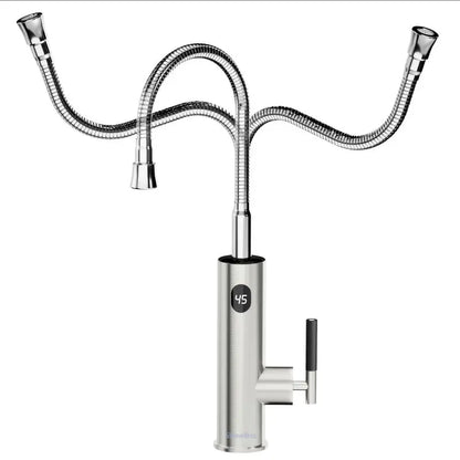 Briwellna Electric Water Heater Hot Water Faucet 2-in-1 Basin Tap Tankless Geyser 220V Instant Water Heater Faucet For Home