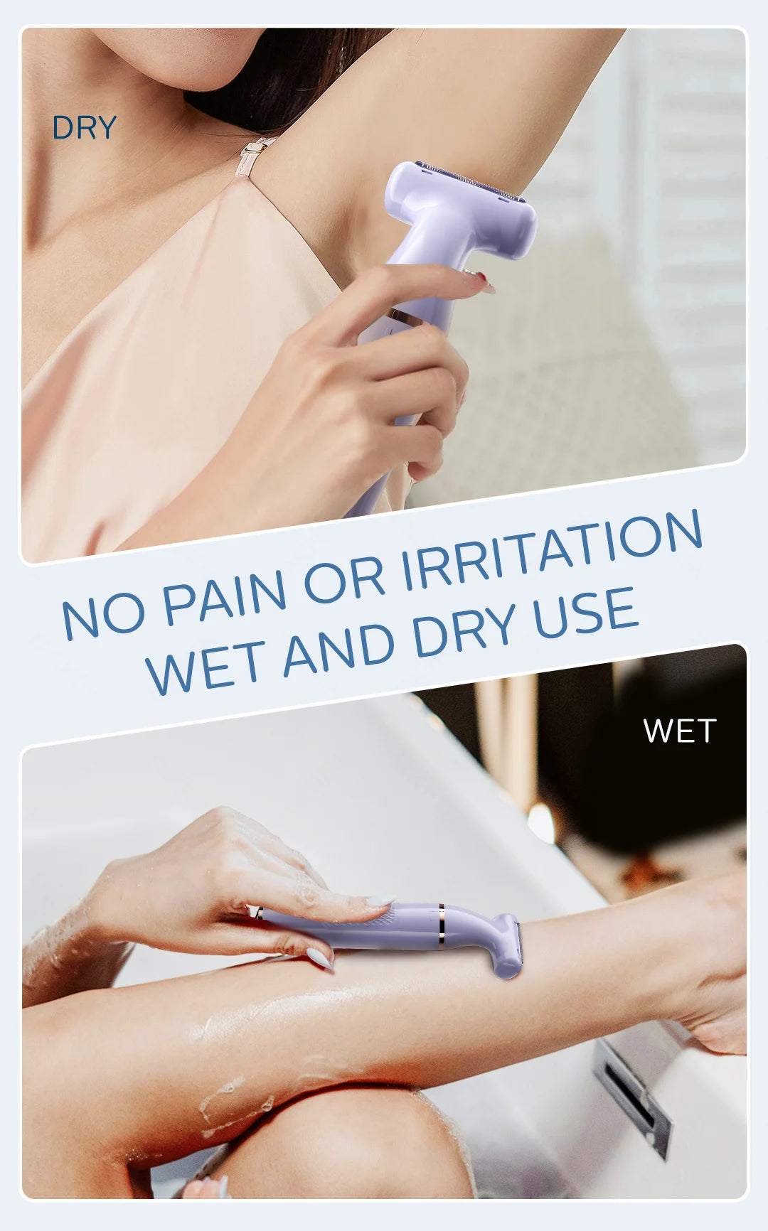 ENCHEN A1 Hair Trimmer For Lady Wet&Dry Suitable For The Whole Body Type-C Fast Charge 3-IN-1 Smooth Painless Detachable Blade