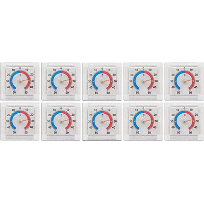 No Battery Dial Thermometer Outdoor Indoor Window Wall Temperature Thermometer -50°C~50°C Home Graduated Disc Measurement