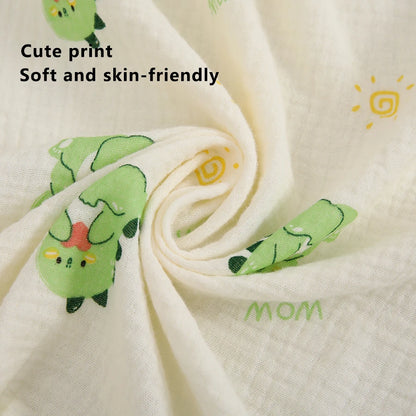 Baby Nursing Cover, Arched Neckline, Soft & Breathable 100% Cotton, Mother's Nursing Apron, Multi-use Stroller Cover