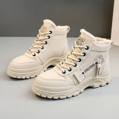 Winter Snow Boots for Women Casual High-top Shoes Warm Women's Sneakers Platform Ankle Boots Plus Size 45 Zapatillas De Mujer New