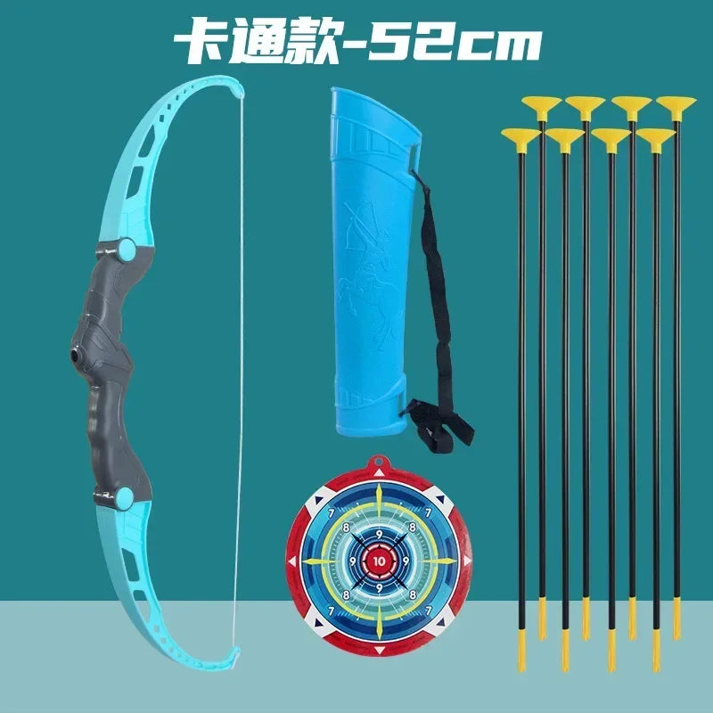 Kids Bow and Arrow Set Outdoor  Archery Toys Set for Kids Ages 4-8 8-12 with Suction Cup Arrows For Kids Adult Stress Relief