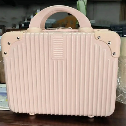 14-inch Lightweight Mini Travel Suitcase Cosmetic Box Waterproof Hand Luggage Organizer Makeup Case Portable Small Boarding Case