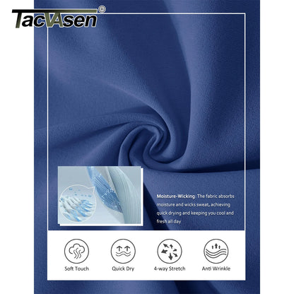 Golf Quick Dry Shorts, Men Stretch Lightweight Dress, Work Casual Shorts with 4 Pockets, Flat Front Hiking Shorts, TACVASEN