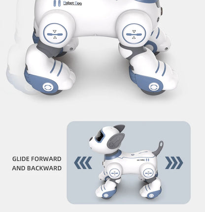 Intelligent Remote Control Robot Dog Electronic Stunt Voice Command Programmable Touch-sense Music Song Children's Toys for Boys