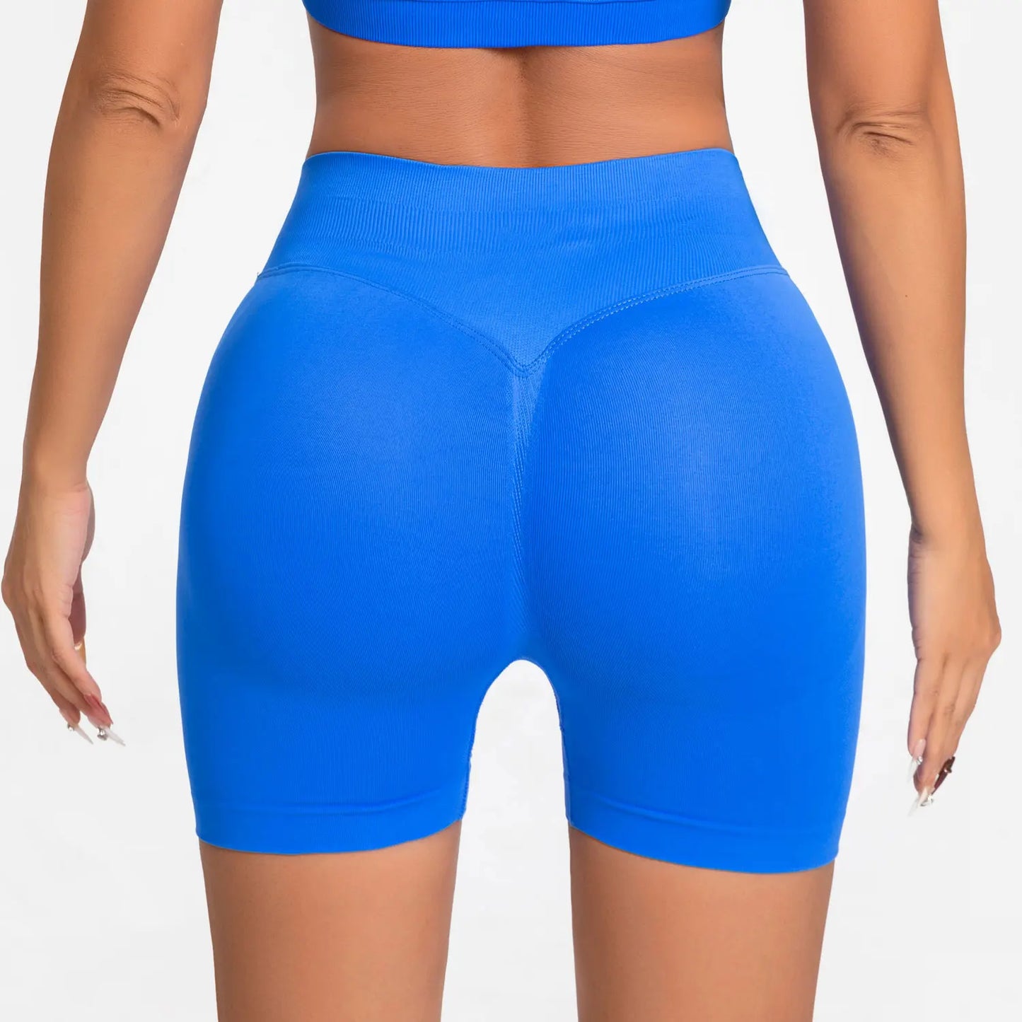 NCLAGEN Impact Shorts Women Low Rise Workout Gym Clothes Running Seamless Sports Leggings Scrunch Booty Hip Lifting Yoga Shorts