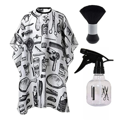 WANMEI Waterproof Hairdressing Shawl Bib paper Set Nylon Hairdressing Salon Clothes Chopped Hair Isolator Hair Dyeing Tool