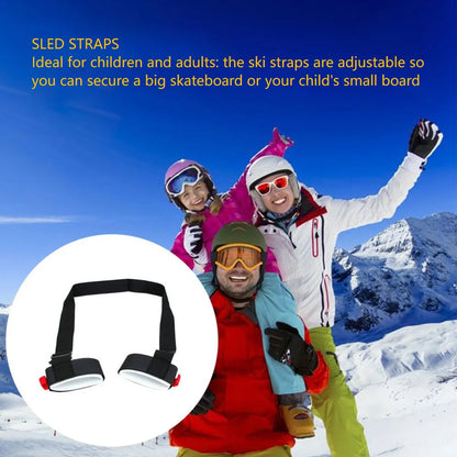 Multi-Color Adjustable Ski Shoulder Strap - Portable Snowboard Carrier for Adults & Kids