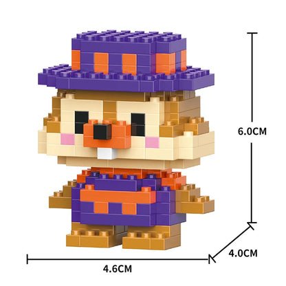 Cartoon Cool Rice Building Blocks Animal Dolls Educational Assembled Toys Ornaments Small Particles Children's Birthday Gifts