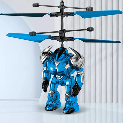 Intelligent Sensing Aircraft Mech Warrior Flying Robot Luminous Suspension Gesture Sensing Flying Ball