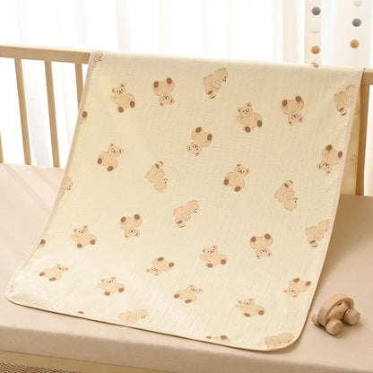 Reusable Baby Changing Mat Cover Baby Diaper Mattress Diaper for Newborn Cotton Waterproof Changing Pads Floor Play Mat