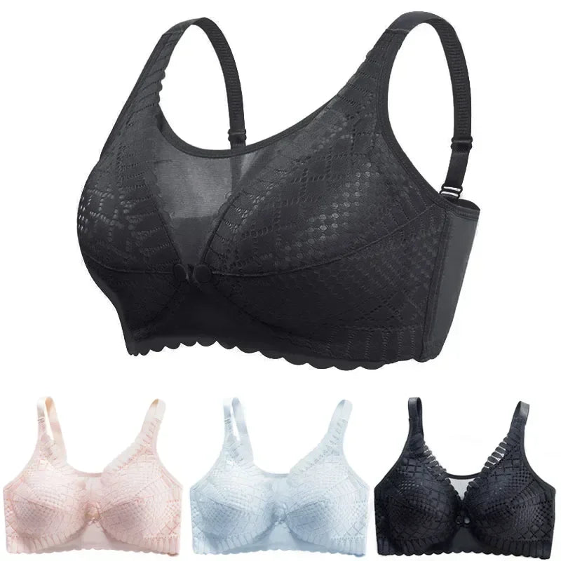 Front Button Maternity Nursing Bra Adjustable Gathered Underwear Comfortable Breastfeeding Bra for Feeding Pregnant Women Clothes