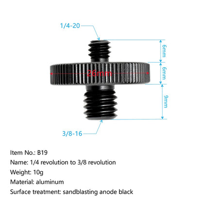 1/4" 3/8" Male Female Thread Screw, Tripod Plate Screw Mount For Camera Flash Tripod Mic, Metal Camera Accessories Mount Adapter