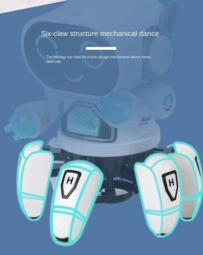 Kids Glow Music Educational Toy Electric Pet Cute LED Light Musical Dancing Robot Baby Learn To Climb Toy Children Birthday Gift