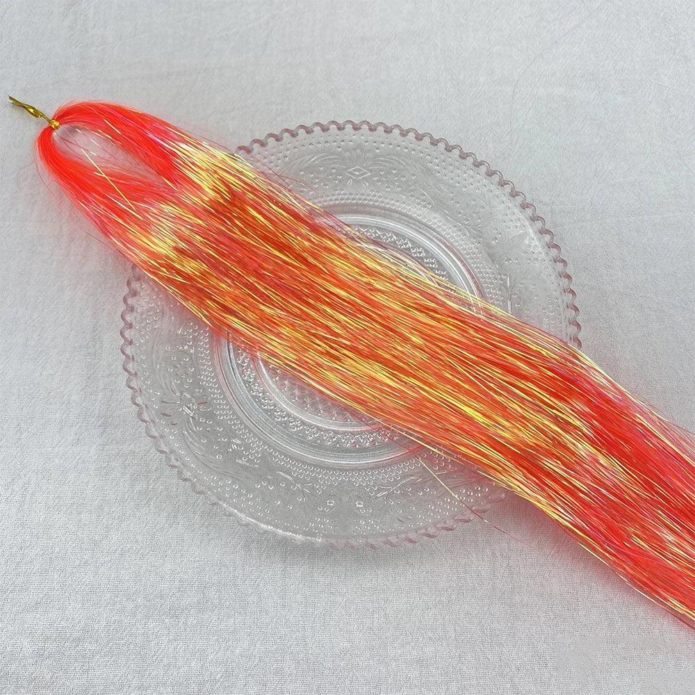 36/48Inch, Sparkle Hair Tinsel Rainbow Colored Strands, Girls Headwear, Hair Laser, False Hair Extensions, Decor Glitter