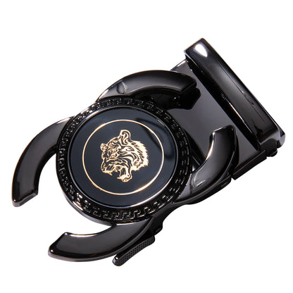 60 Kinds Metal Mens Relacement Belt Buckles Button Sliding Buckle Without Belt Black Gold Blue for 3.5 cm Ratchet Belts ONLY