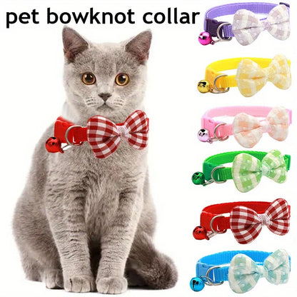 1 Piece, Adjustable Plaid Cat Collar Tie Knot, Perfect for Festive Dressing and Everyday Wear
