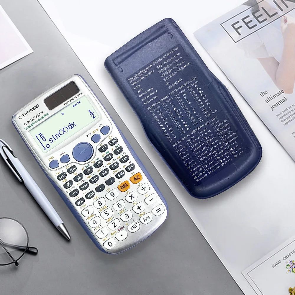 Calculator for FX-991ES-PLUS Original Scientific Calculator 417 Functions for High School University Students Office Coin Battery