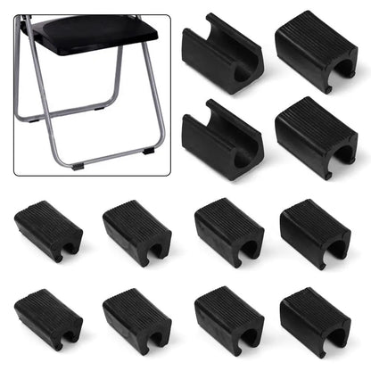 10Pcs, Chair Leg Pad, Non-slip Tube Caps, Anti-front Tilt Damper, Stool Pipe Clamp Glides, Floor Protector