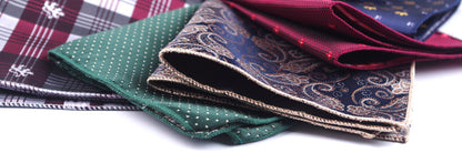 Vintage Paisley Men British Design Floral Print Pocket Square Handkerchief Chest Towel Suit Accessories
