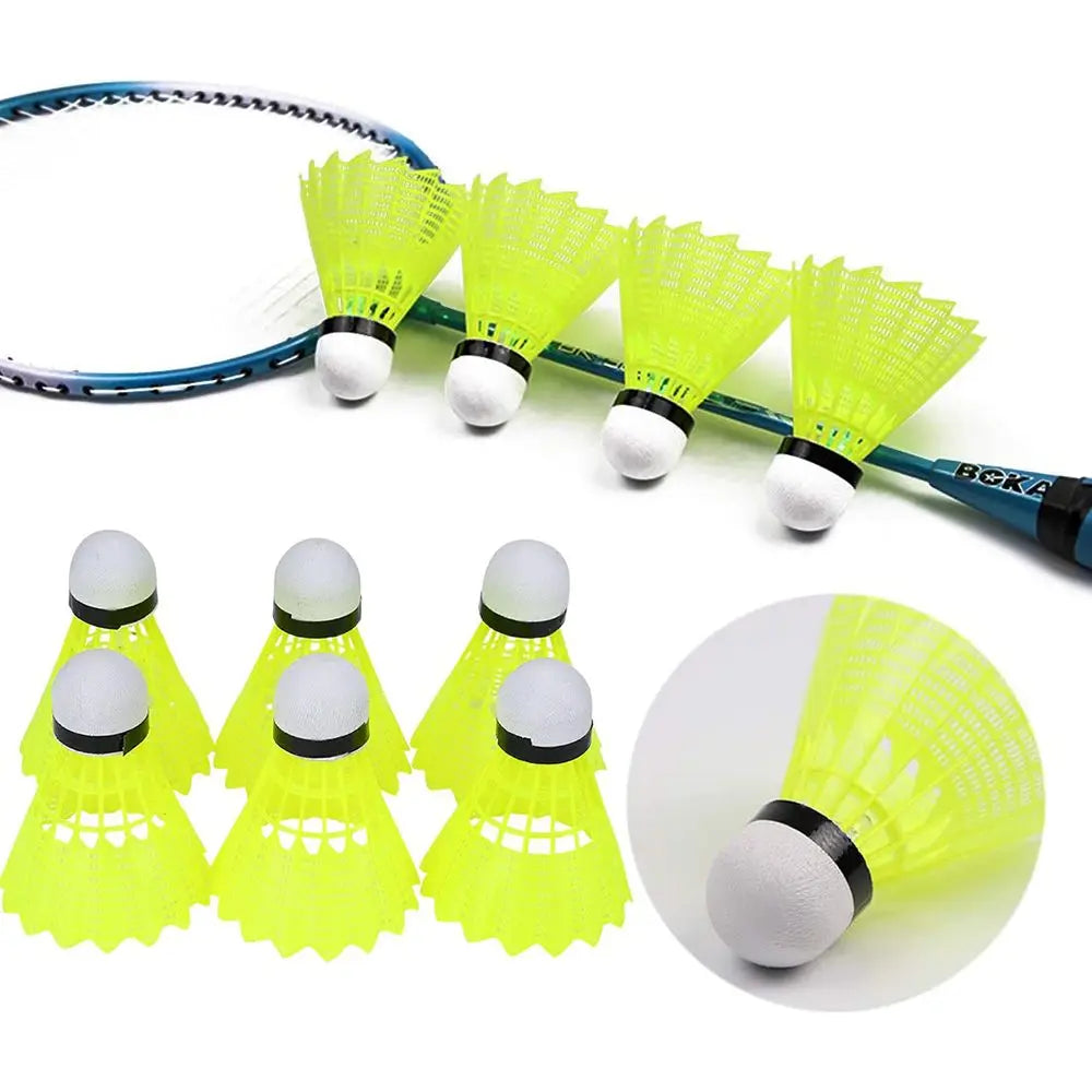 Nylon Badminton Shuttlecocks with Great Stability Durability, Indoor Outdoor Sports Training Balls