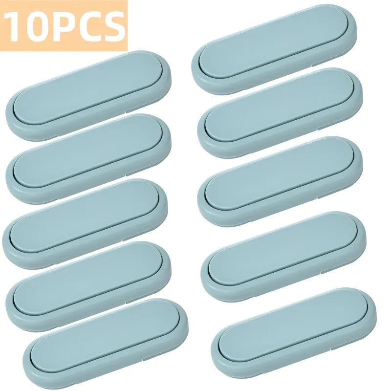 3/5/10Pcs, Children's Drawer Safety Latch, Cabinet Door Protection, Baby Anti Pinch Hand Invisible Lock, Opposite Door Wardrobe Lock