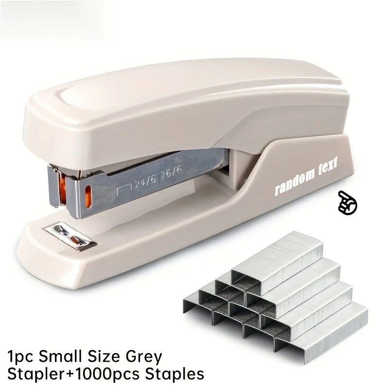 Durable Stapler With 1000 Staples, Capable Of Binding 25 Sheets Of Paper, Professional Office And Study Stationery Supplies