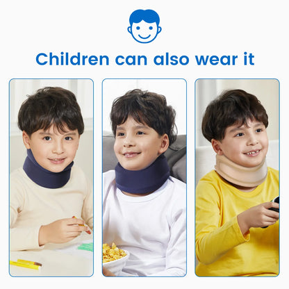 VELPEAU Neck Brace for Pain Relief and Spine Pressure, Adjustable Foam Neck Support Collar for Snoozing and Sleep Apnea